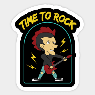 Time to rock Sticker